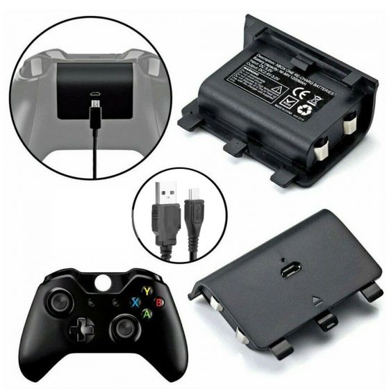2400mAh Rechargeable Battery Pack With USB Cable For XBOX ONE Controller Wireless s-l1600_3__31_2