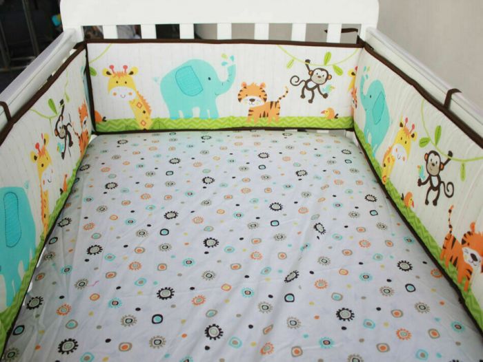 9PCS Zoo Animal Theme Crib Bedding Set Baby Boys Nursery Bedding Set s-l1600_3__33