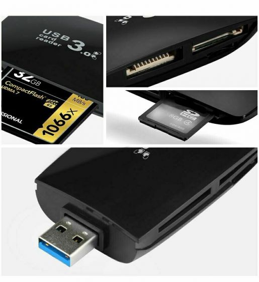 USB 3.0 Multi-Slot Flash Memory Card Reader