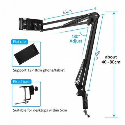 Aluminum 360Â° Adjustable Bed Flexible Long Arm Tablet Stand Phone Holder s-l1600_5__20_4