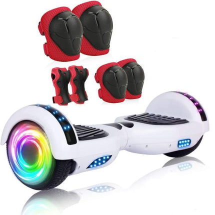 Hoverboard with Bluetooth Speaker, 6.5"Description: Self Balancing Scooter with LED Wheels and LED Lights Hover Board for Adults Kids sadwqe