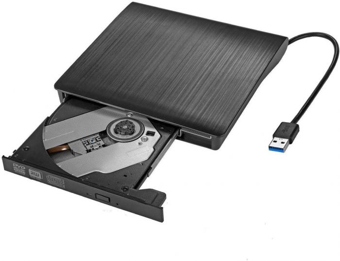 External DVD CD Writer USB 3.0 Burner Drive Player High Speed Data Transfer for Laptop/Desktop/MacBook/Windows 10/8/7 - (Black) sdasdasdsad