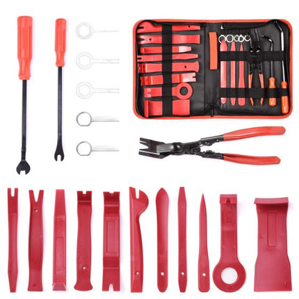 19Pcs Trim Car Panel Removal Disassembly Tool Auto Clip Pliers Repair Kit with Storage Bag sdfhfdsh