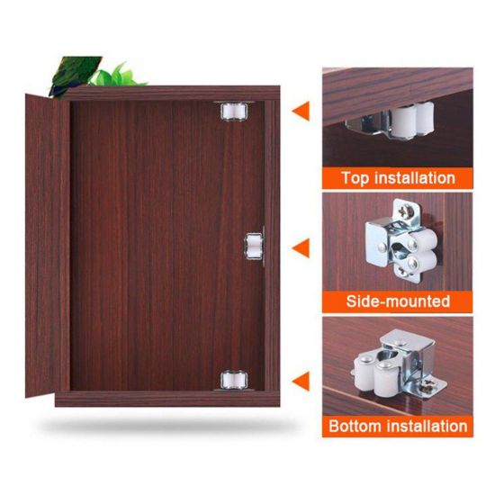 1Set Double Roller Strong Hold Cupboard Cabinet Door Catches for Home Furniture Cabinet Cupboard sfdsdf