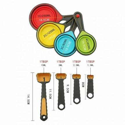 Food Grade Silicone Foldable Measuring Cups sxdfghjk