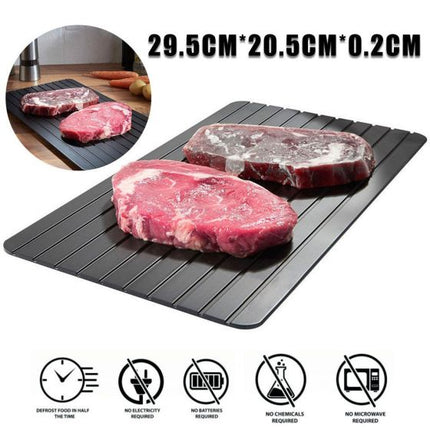 Fast Defrosting Tray Thawing Plate, Rapid Thawing Plate & Board for Frozen Meat & Food, Defrosting Mat Thaw Meat Quickly, No Electricity, No Chemicals, No Microwave t5re54654645