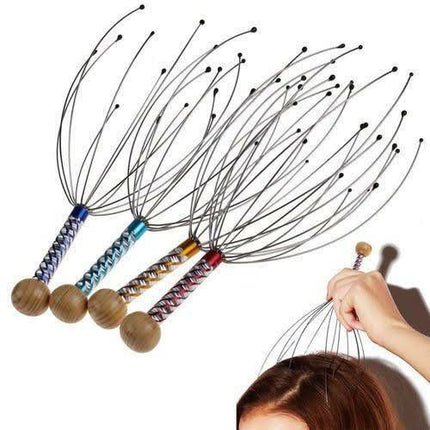 Scalp Massage Machine Head Massager Scalp Scratcher 12 Fingers Head Scratcher For Head Massage Body Relaxing Hair Massage tretertt