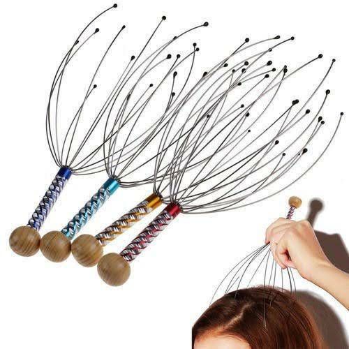 Scalp Massage Machine Head Massager Scalp Scratcher 12 Fingers Head Scratcher For Head Massage Body Relaxing Hair Massage tretertt