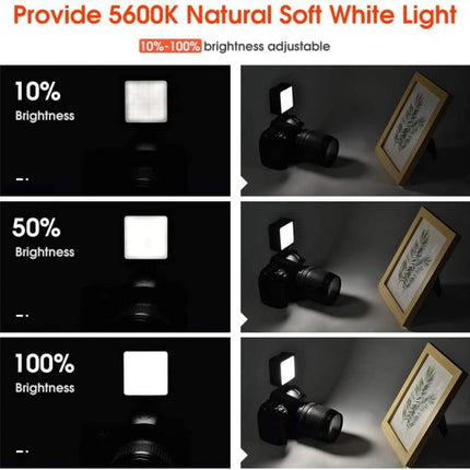 49 LED Camera Light USB, Rechargeable Dimmable Camera Fill Light, Mini Video Light for DLSR Camera Camcorder Gimbal Macro Photography Video tyyry