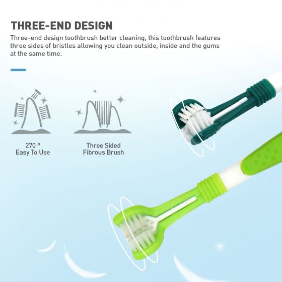 Three-sided Pet Toothbrush untitled-1dasdasd
