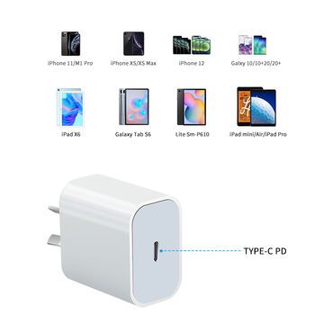 20W PD USB-C Wall Fast Charger Power Adapter AU plug usb-pd-adapter-20w