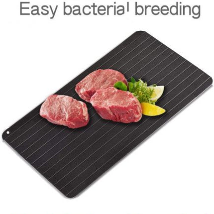 Fast Defrosting Tray Thawing Plate, Rapid Thawing Plate & Board for Frozen Meat & Food, Defrosting Mat Thaw Meat Quickly, No Electricity, No Chemicals, No Microwave weq