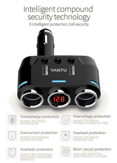 Yantu Wireless Car Charger 3-Socket - Convenience