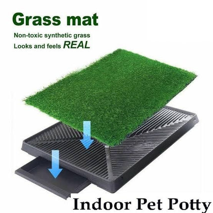 Dog Potty Tray with Grass mat xczfgsergrstydfvhfgh_1