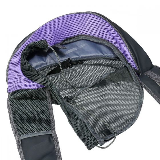 Pet Carrier Hand Free Sling Puppy Carry Bag Small Dog Cat Traveler Carrier Breathable Mesh Pouch for Outdoor Travel Walking (Purple) xfffgdgdf