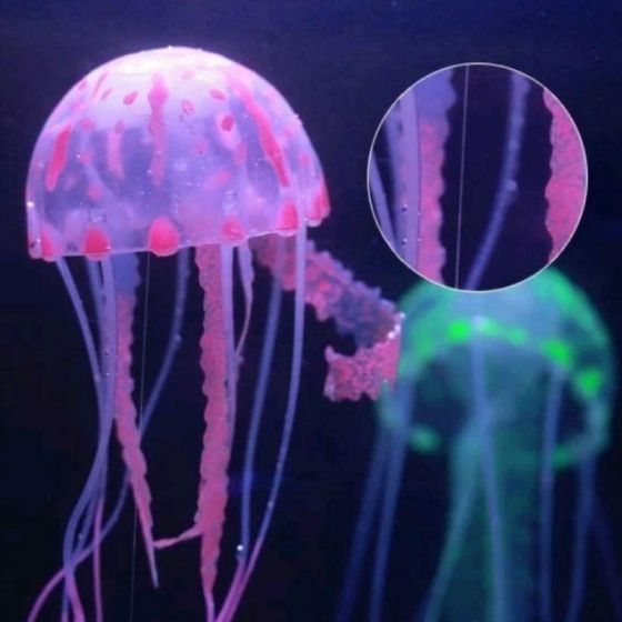 Artificial Glowing Effect Fish Tank Decoration Aquarium Jellyfish Ornament xv