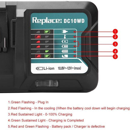 10.8V 12V Li-Ion Battery Charger for DC10WD zdfrwer